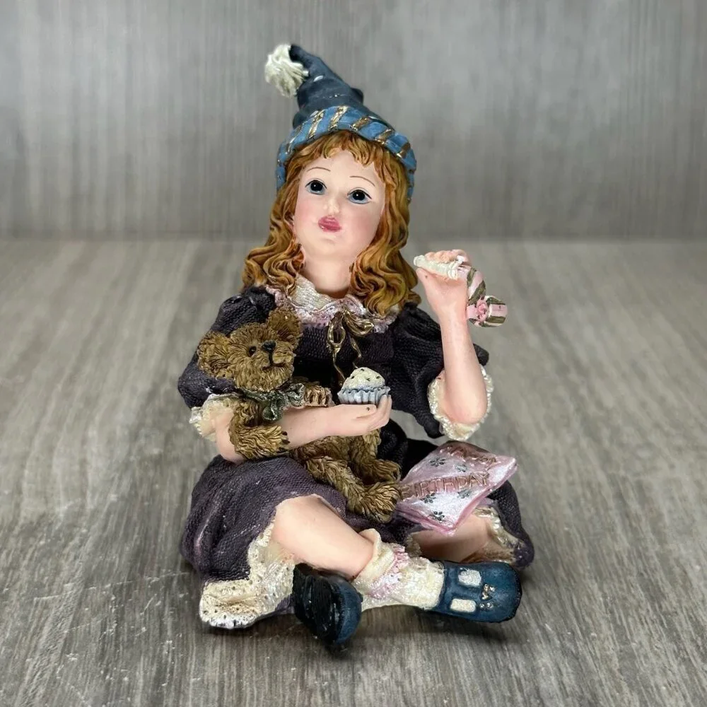 Boyds Yesterdays Child Dollstone Felicity & Bennington Toot Sweet Figurine #3568
